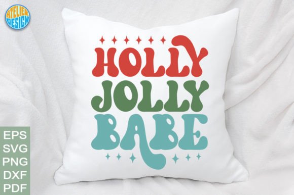Holly Jolly Babe Retro Svg Pillow Review