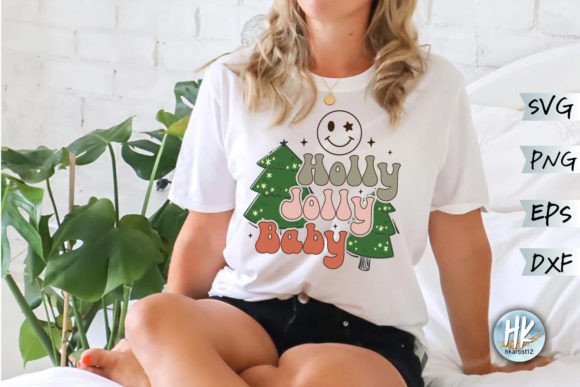 Holly Jolly Baby Retro SVG Review