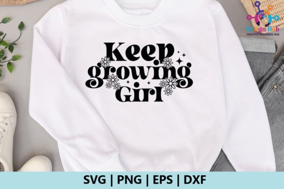 Keep Growing Girl Retro SVG Review