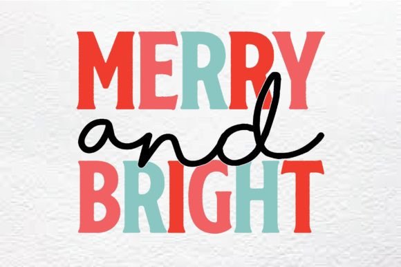 Merry and Bright-Christmas Retro Svg Review