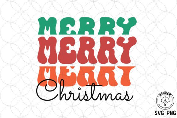 Merry Christmas Retro SVG PNG Review