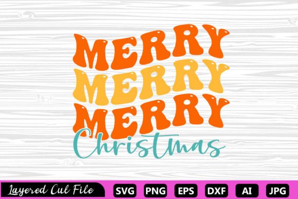 Merry Merry Merry Christmas Retro SVG Review