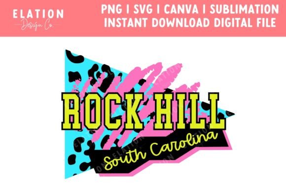 Rock Hill South Carolina Retro SVG PNG Review